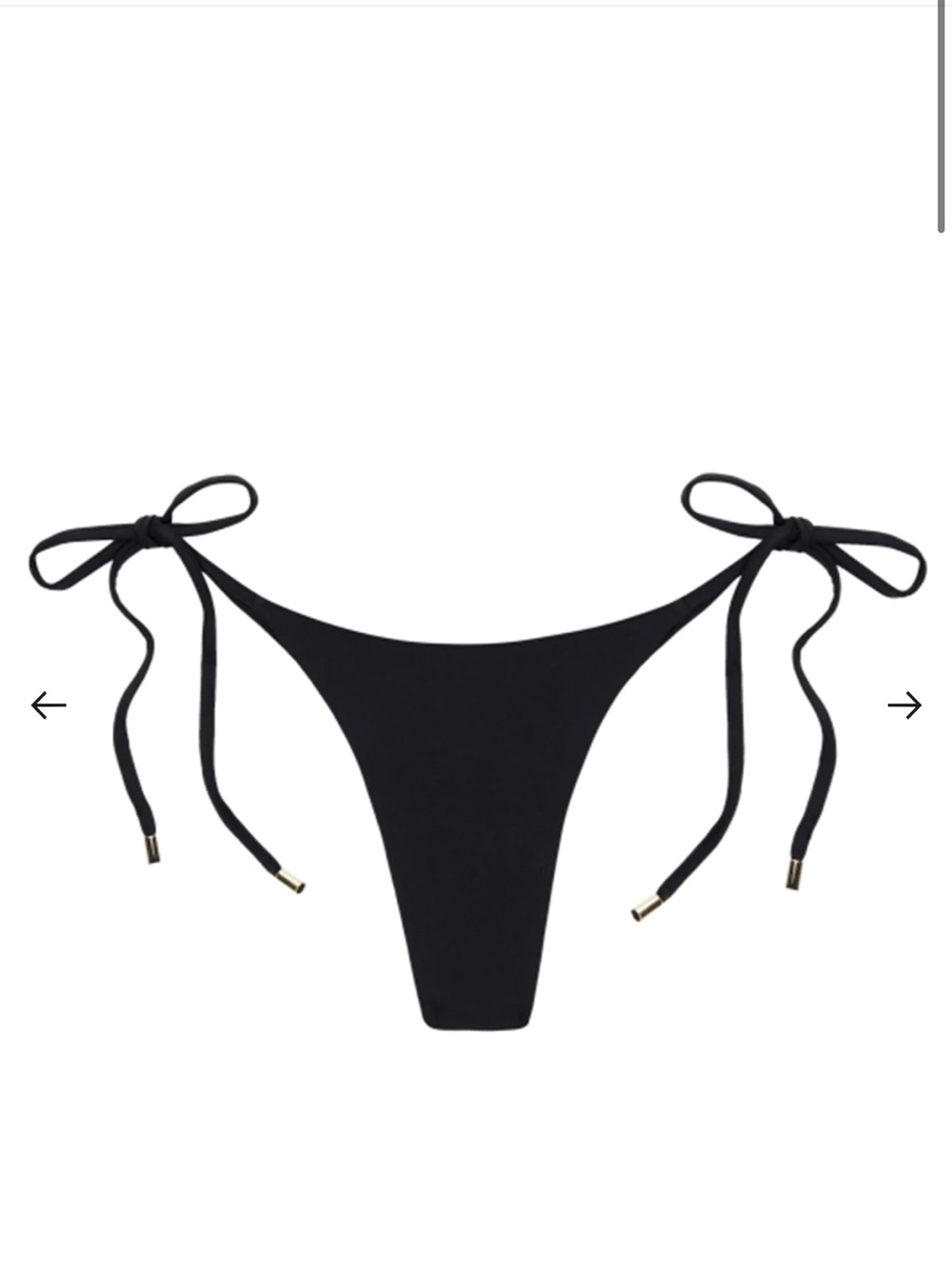 Monday Swimwear Black Palma Tie-Side Bikini Bottom